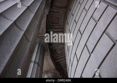 George Rogers Clark National Historical Park a Vincennes, Indiana, sulle rive del fiume Wabash, in quello che si crede sia il sito di Fort Sackvi Foto Stock