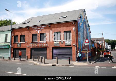 Sinn Fein Zentrale, Belfast, Nordirland/Irlanda del Nord (nur fuer redaktionelle Verwendung. Keine Werbung. Referenzdatenbank: http://www.360-berlin Foto Stock