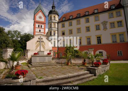 Abbazia benedettina, monastero benedettino, monastero benedettino, monastero, Scheyern, Hallertau, alta Baviera, Baviera, Pfaffenhofen an der ILM, Ilmtal, libero Foto Stock