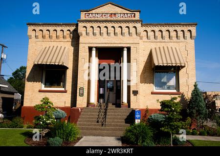 Carnegie Library a Ritzville nella parte orientale dello stato di Washington, Stati Uniti, Stati Uniti occidentali. Foto Stock