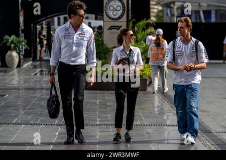 Jeddah, Arabia Saudita, 10 marzo 2024, Toto Wolff, il principio del Team del team Mercedes F1 presente al giorno della gara, round 2 del campionato di Formula 1 2024. Crediti: Michael Potts/Alamy Live News Foto Stock