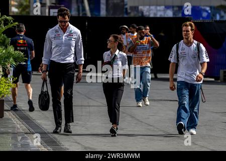 Jeddah, Arabia Saudita, 10 marzo 2024, Toto Wolff, il principio del Team del team Mercedes F1 presente al giorno della gara, round 2 del campionato di Formula 1 2024. Crediti: Michael Potts/Alamy Live News Foto Stock
