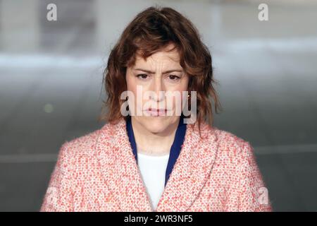 Londra, Regno Unito. 10 marzo 2024. Immagine © concessa in licenza a Parsons Media. 10/03/2024. Londra, Regno Unito. Victoria Atkins alla BBC. Foto di Martyn Wheatley/Parsons Media Health Secretary Victoria Atkins è intervistata da Times radio, GB News & ITN dopo l'apparizione alla domenica con Laura Kuenssberg show alla BBC New Broadcasting House. Crediti: andrew parsons/Alamy Live News Foto Stock