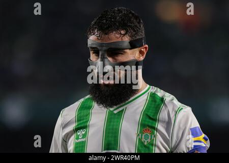 Siviglia, Spagna. 10 marzo 2024. SIVIGLIA, SPAGNA - 10 MARZO: Nabil Fekir del Real Betis durante la Liga EA Sports match tra Real Betis e Villarreal CF a Benito Villamarin il 10 marzo 2024 a Siviglia, Spagna. (Immagine di credito: © Jose Luis Contreras/DAX tramite ZUMA Press Wire) SOLO PER USO EDITORIALE! Non per USO commerciale! Foto Stock