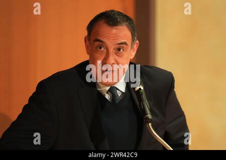 Tokyo, Giappone. 8 marzo 2024. Philippe Setton Judo : Nazionale francese femminile incontro di scambio con Nazionale Giapponese femminile presso l'Ambasciata di Francia a Tokyo, Giappone . Crediti: AFLO SPORT/Alamy Live News Foto Stock