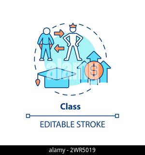 Icona concetto sistema di classe multicolore Illustrazione Vettoriale