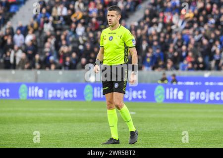 Pisa, Italia. 9 marzo 2024. Arbitro Antonio Giuia durante il Pisa SC vs Ternana calcio, partita di serie B a Pisa, Italia, 9 marzo 2024 credito: Agenzia fotografica indipendente/Alamy Live News Foto Stock