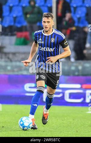 Pisa, Italia. 9 marzo 2024. Simone Canestrelli (Pisa) durante il Pisa SC vs Ternana calcio, partita di serie B a Pisa, Italia, 9 marzo 2024 Credit: Independent Photo Agency/Alamy Live News Foto Stock