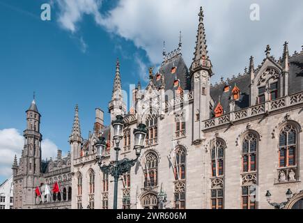 Tribunale provinciale nel centro di Bruges, Belgio. Foto Stock