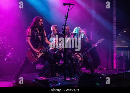 11 marzo. 2024. Zagreb - la performance dei Therion, gruppo svedese symphonic metal Foto Stock