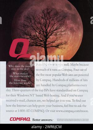 Rivista vintage "Time" 22 febbraio 1999 pubblicità, USA Foto Stock