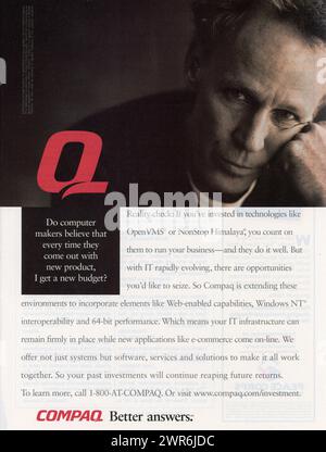 Rivista vintage "Time" 22 febbraio 1999 pubblicità, USA Foto Stock