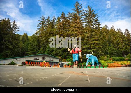 Trees of Mystery nei parchi nazionali e statali di Redwood, California Foto Stock