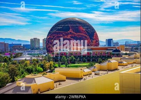 MSG Sphere a Las Vegas, Nevada Foto Stock