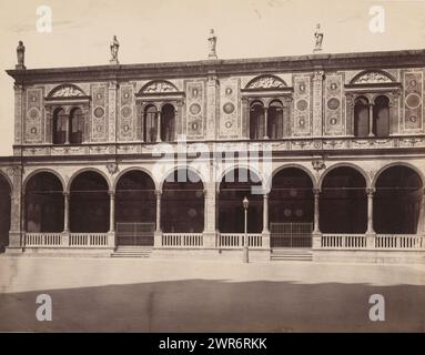 Loggia del Consiglio, Verona, anonimo, Firenze, 1851 - 1900, carta, stampa albume, altezza 196 mm x larghezza 252 mm, altezza 240 mm x larghezza 320 mm, fotografia Foto Stock