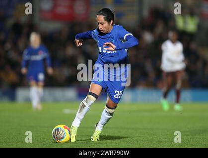 Mayra Ramirez di Chelsea Women. - Chelsea Women contro Manchester City Women, Womens Super League, Kingsmeadow Stadium, Londra, Regno Unito - 16 febbraio 2024. Solo per uso editoriale - si applicano restrizioni DataCo. Foto Stock