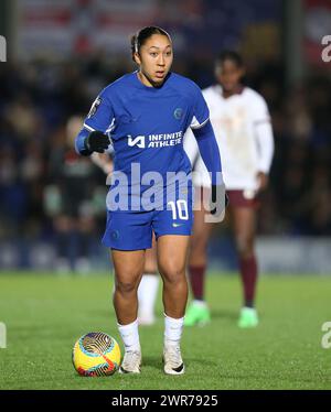Lauren James di Chelsea Women. - Chelsea Women contro Manchester City Women, Womens Super League, Kingsmeadow Stadium, Londra, Regno Unito - 16 febbraio 2024. Solo per uso editoriale - si applicano restrizioni DataCo. Foto Stock