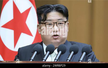 KIM JONG un leader nordcoreano nel 2024. Foto: KCNA Foto Stock