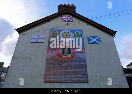 Stephen Desmond McCrea Memorial a Belfast Foto Stock