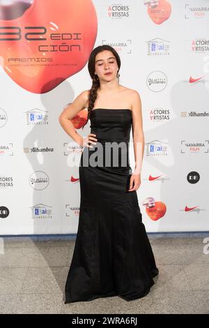 11 marzo 2024, Madrid, Madrid, Spagna: Irene Balmes partecipa alla 32° edizione del premio "Union de Actores y Actrices" - Red Carpet al prezzo Circo l'11 marzo 2024 a Madrid, Spagna (Credit Image: © Jack Abuin/ZUMA Press Wire) SOLO PER USO EDITORIALE! Non per USO commerciale! Foto Stock