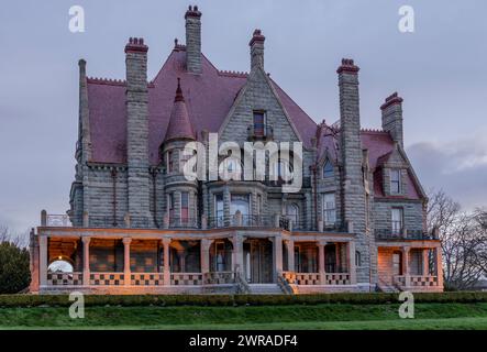 Castello di Craigdarroch a Victoria, Columbia Britannica, Canada. Foto Stock