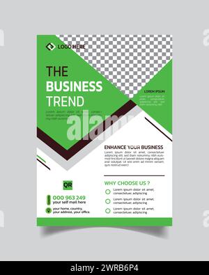 Opuscolo aziendale eccellente o opuscolo aziendale moderno e poster aziendale creativo Illustrazione Vettoriale