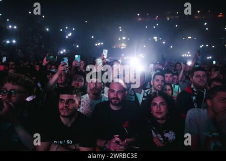 Milano, Italia. 11 marzo 2024. Milano, il Club Dogo si esibisce in concerto. Nella foto: Audience Credit: Independent Photo Agency/Alamy Live News Foto Stock