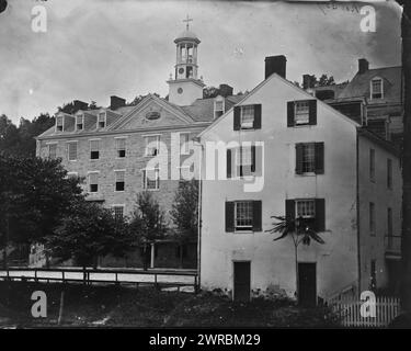 Emmitsburg, Maryland. Mount Saint Mary's College, 1863 luglio, Stati Uniti, storia, Guerra civile, 1861-1865, negativi di vetro, 1860-1870, 1 negativo: vetro, collodion umido Foto Stock