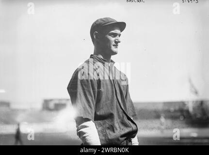 George 'Lefty' Tyler, Boston NL (baseball), 1914, Glass negative, 1 negativo: Glass Foto Stock