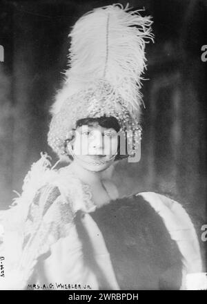 Mrs. A.G. Wheeler Jr., Fotografia mostra l'attrice Claudia Carlstedt, (Mrs. Albert Gallatin Wheeler, Jr., 1914 nov., Glass negatives, 1 negativo: Vetro Foto Stock