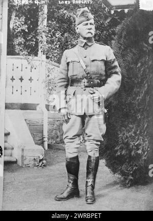 Lord Roberts, la fotografia mostra il feldmaresciallo Frederick Sleigh Roberts, i conte Roberts (1832-1914), un ufficiale britannico morto nel 1914 durante una visita alle truppe in Francia durante la prima guerra mondiale, 1914, Glass negatives, 1 negative: Glass Foto Stock