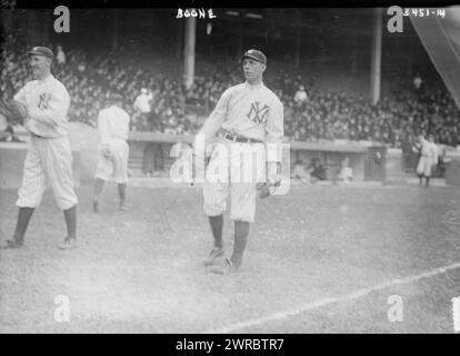 Lute Boone, New York AL (baseball), la fotografia mostra Lute Joseph Boone (1890-1982), giocatore di baseball della Major League con i New York Yankees dal 1913 al 1916., 1915 May 10., Glass negative, 1 negative: Glass Foto Stock