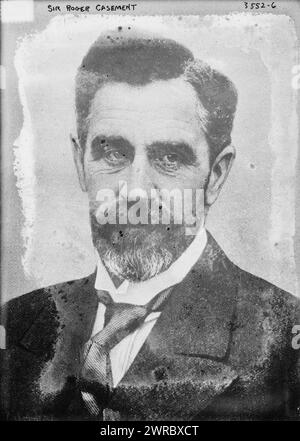 Sir Roger Casement, la fotografia mostra il nazionalista irlandese e umanitario Roger David Casement (1864-1916)., 7/22/15, Glass negative, 1 negative: Glass Foto Stock