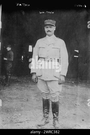 WM. La fotografia mostra il tenente William Thaw (1893-1934) di Pittsburg, un aviatore americano che prestò servizio nell'esercito francese durante la prima guerra mondiale, tra ca. 1915 e ca. 1920, Glass negative, 1 negativo: Glass Foto Stock