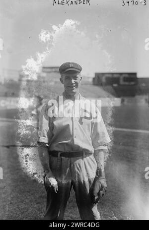 Grover Cleveland Alexander, Philadelphia NL (baseball), 1916, Glass negative, 1 negativo: Glass Foto Stock