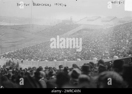 Boston Bleachers, Braves Field 2° partita delle World Series, 10/9/16, 10/9/16, Basball, Glass negative, 1 negativo: vetro Foto Stock