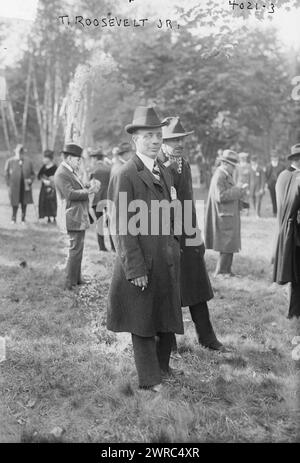 T. Roosevelt Jr., la fotografia mostra il politico e uomo d'affari Theodore "Ted" Roosevelt III (1887-1944), figlio del presidente Theodore Roosevelt. 1915 e ca. 1920, Glass negative, 1 negativo: Glass Foto Stock