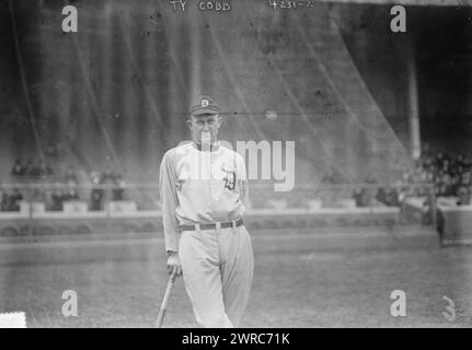 Ty Cobb, Detroit AL (baseball), 1917, Glass negative, 1 negativo: Vetro Foto Stock