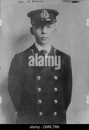 CAN. Del Belgio, la fotografia mostra il principe Carlo, conte delle Fiandre, principe del Belgio (1903-1983)., tra ca. 1915 e ca. 1920, Glass negative, 1 negativo: Glass Foto Stock