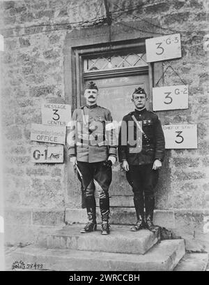 Generale Campbell King, la fotografia mostra il generale Campbell King (1871-1953) che ha prestato servizio nella prima guerra mondiale, a Junglinster, Lussemburgo, 30 novembre 1918. 1918 novembre 30, Guerra Mondiale, 1914-1918, Glass negative, 1 negative: Glass Foto Stock