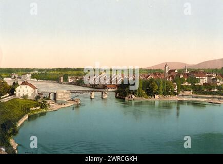 Rheinfelden, Argovia, Svizzera, tra ca. 1890 e ca. 1900., colore, 1890-1900 Foto Stock