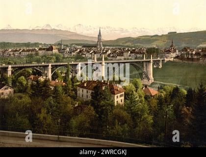 Le Alpi, Berna, Svizzera, tra ca. 1890 e ca. 1900., colore, 1890-1900 Foto Stock