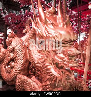 Bellagio Conservatory Capodanno Cinese - Capodanno lunare - esposizione dell'anno del Drago nei giardini botanici/giardini di Las Vegas Nevada Stati Uniti Foto Stock