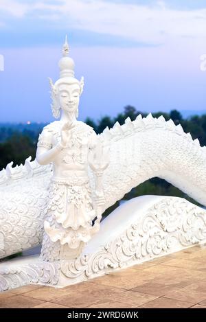 Chiang rai, Tailandia - dicembre 2022: Complesso del tempio Wat Huay Pla Kang dettagli del bellissimo tempio a nord della città di Chiang Rai Foto Stock