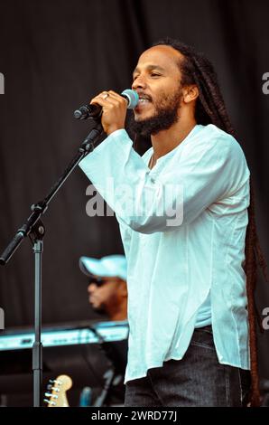 Ziggy Marley, V2011, Hylands Park, Chelmsford, Essex, Regno Unito - 20 agosto 2011 Foto Stock