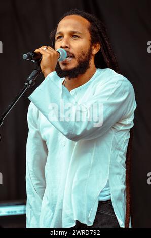 Ziggy Marley, V2011, Hylands Park, Chelmsford, Essex, Regno Unito - 20 agosto 2011 Foto Stock