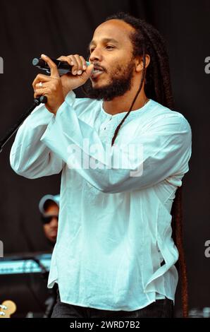 Ziggy Marley, V2011, Hylands Park, Chelmsford, Essex, Regno Unito - 20 agosto 2011 Foto Stock