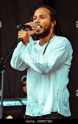 Ziggy Marley, V2011, Hylands Park, Chelmsford, Essex, Regno Unito - 20 agosto 2011 Foto Stock