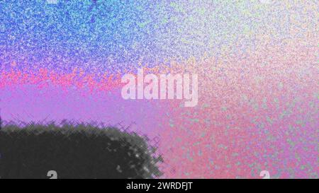 Immagine di sfondo granuloso granuloso iridescente astratto. Foto Stock