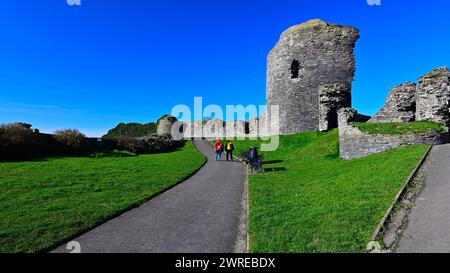 Aberystwyth Castle, Ceredigion, Dyfed Wales Regno Unito Foto Stock